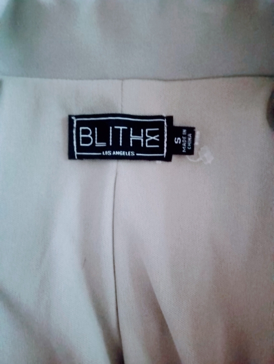 Blithe Los Angeles Blazer Jacket With Built In Shorts Seafoam Size S EUC - Picture 4 of 8